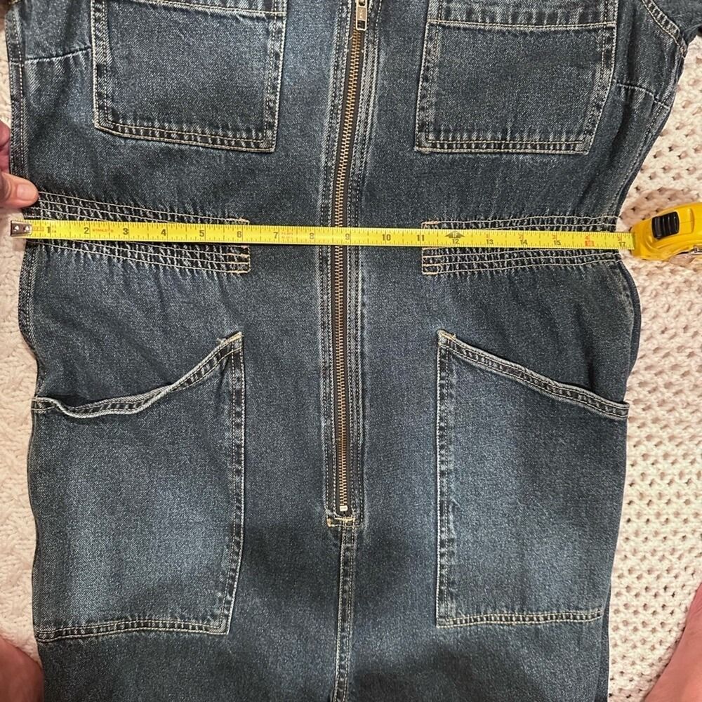 MADEWELL SMALL WOMENS Denim Jumpsuit with Front Zipper - Picture 9 of 12